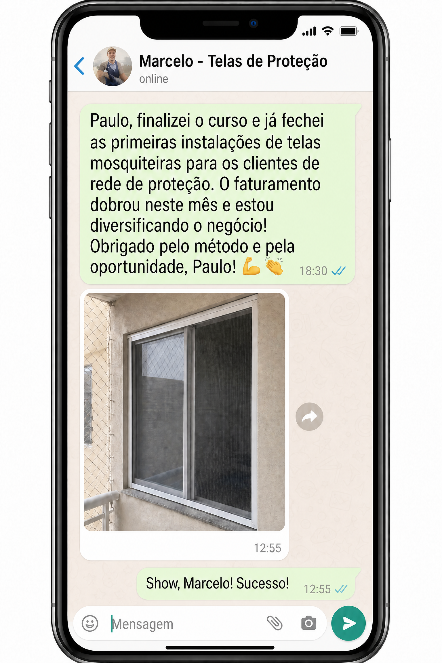 Conversa ilustrativa de Ana Carla sobre telas mosquiteiras